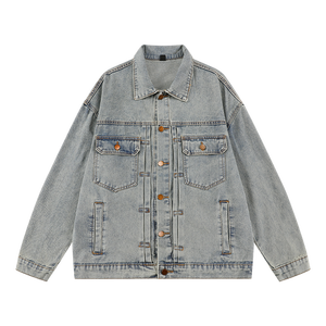 Veste en jean pour hommes personnalisée de haute qualité OEM Mode décontractée - Product Image 5