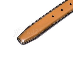 Ceintures habillées pour hommes, boucle à ardillon en alliage, cuir véritable - Product Image 5