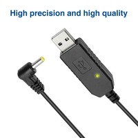 Kabel Booster Step-Up USB 2.0 ke DC5521 5V ke 12V Berisolasi PVC Stabil 12V untuk LED Router CCTV Speaker Wiring Harness