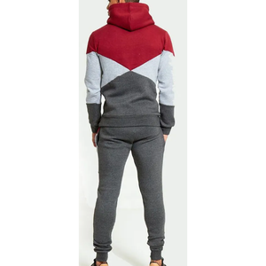 Ensemble de survêtement unisexe personnalisé en coton 100% avec blocs de couleur pour homme, survêtement de grossesse, survêtement lourd, design uni - Product Image 3