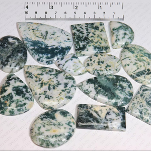 อัญมณีโอปอล Dendrite ที่น่าสนใจทรงหลวมและขัดเงาเรียบเนียน - Product Image 1