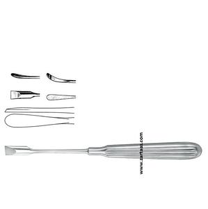 Elevador perióstico de acero alemán de grado ortopédico Adson de 17cm, instrumento Manual de acero inoxidable con borde romo Curvo - Product Image 4