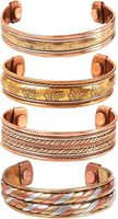 Bracelet ethnique en cuivre artisanal martelé de luxe, bijoux ayurvédiques couleur naturelle, pour hommes et femmes, avec logo personnalisé, cadeau - Créations Antiques
