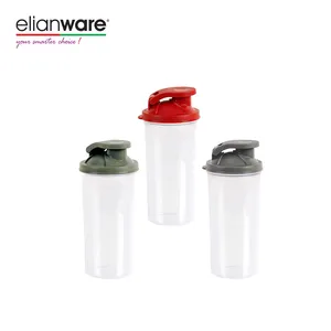 Elianware personalizza lo Shaker per bottiglie d'acqua in plastica per sport Fitness con coperchi del rubinetto