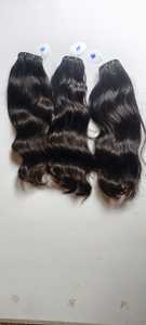 Extensiones de Cabello Humano Remy Indio de 16 Pulgadas, Color Natural, Ondulado, 100% Cabello Humano - Product Image 3