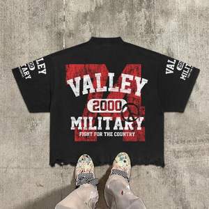 Camisetas de gran tamaño Assali para hombre de alta calidad, Camiseta de punto informal de verano con estampado completo, patrón de manga corta, teñido liso, venta al por mayor - Product Image 5