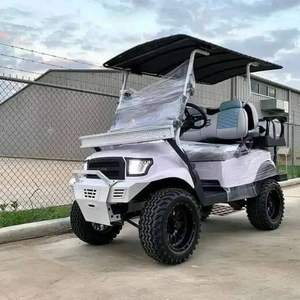 Carrito de golf eléctrico de 2, 4, 6, 8 asientos, 4x4, coche todoterreno a gasolina para discoteca a la venta, Color dorado, diseño gratuito personalizado, carrito de golf de bajo precio - Product Image 3