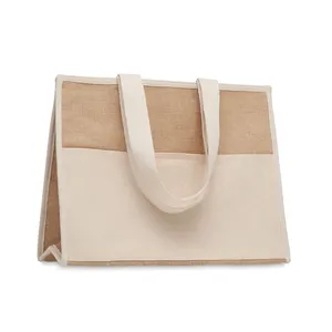 Sacs fourre-tout promotionnels personnalisés en jute Campo De Geli pour le merchandising - Product Image 3