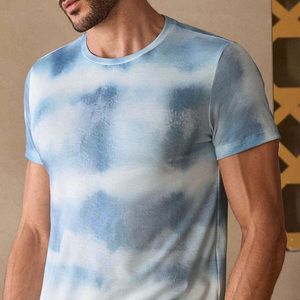 OEM tie Dye camisetas hombres transpirable verano algodón desgaste personalizado impreso con marca de etiqueta privada y opciones de diseño de logotipo - Product Image 3