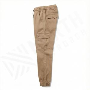 Pantalons ajustés pour hommes, décontractés, taille mi-haute, multi-poches, pantalons de détente longs, salopettes, vêtements de sport tendance, personnalisés - Product Image 3