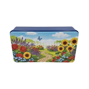 Caja de Metal Rectangular con Tapa Escalonada, Color Personalizado, Acabado Brillante, para Envasado de Alimentos, Regalos, Galletas, Pasteles Lunares, Bombones - Product Image 3