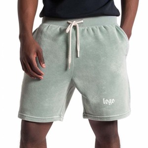 High Quality Breathable joggers Custom Sweat <b>Men</b> <b>Fleece</b> French Terry Cotton 100% <b>Men's</b> Acid Wash Cotton Basketball <b>Shorts</b> - Product Image 1