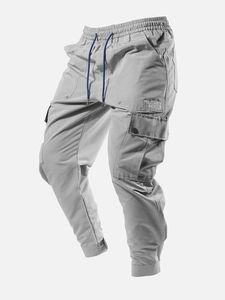 Vente en gros de pantalons légers en coton jumeau 2023 pour hommes, pantalons cargo pour hommes, en pur coton, nouvelle collection 100% - Product Image 3