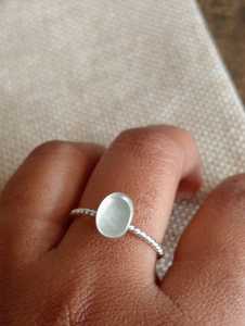 Anillo de banda de plata de ley 2025 auténtica de alta calidad 925, elegante forma ovalada, 4*6mm, 15*20mm, componente de hallazgos de joyería para mujeres y niñas - Product Image 6