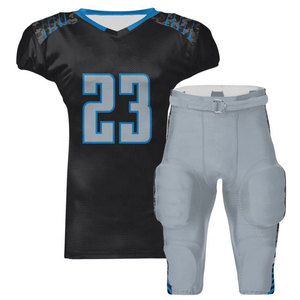 Uniforme de fútbol americano de diseño personalizado para su equipo Conjuntos de manga corta cómodos y transpirables Técnicas impresas - Product Image 1