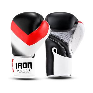 Gants de boxe professionnels pour les arts martiaux en cuir de vachette véritable de haute qualité pour hommes avec logo personnalisé OEM - Product Image 2