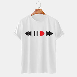 Camiseta holgada de manga corta con cuello redondo y hombros caídos para hombre de buena calidad - Product Image 2