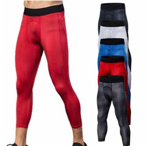Leggings de compression pour hommes les plus vendus, entièrement personnalisés, qualité supérieure, coton/bambou, taille élastique pour le sport, la salle de sport, le yoga, la course à pied - Product Image 1