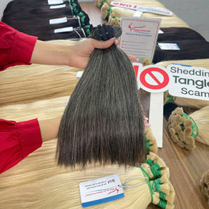 Cheveux Vietnamiens Naturel Gris Armure Droite Expédition Rapide Prix de Gros Extensions de Cheveux Humains - Product Image 2