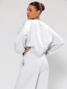 Vente en gros Survêtement de mode unisexe Sweat à capuche surdimensionné et pantalon de jogging Vêtements de sport confortables Logo personnalisé - Product Image 2