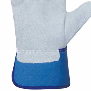 Guantes de trabajo de cuero dividido de vaca Guantes de trabajo de doble Palma de alta resistencia para protección de manos - Product Image 6