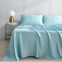 Parure de draps en fibre de bambou 100% imprimée, taille personnalisée, luxe moderne et simple, 300 fils, pour hôtels et mariages, collection automne