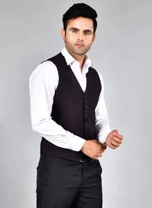 Export Quality Mens Coffee Color Waist Coat for Corporate Wear <b>Hotel</b> Staff <b>Uniforms</b> Events Available for Factory Price - Product Image 2