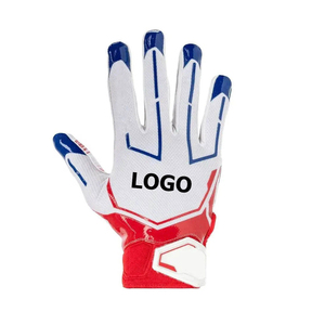2025 Gants de football américain de conception d'équipe personnalisée de haute qualité Gants de football souples confortables - Product Image 3
