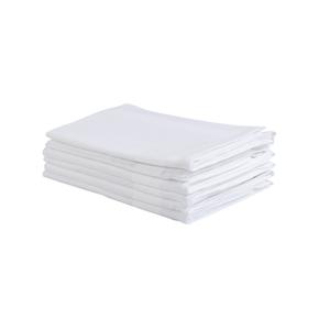 Juego de servilletas de satén de algodón 100%, de secado rápido toalla de lino, tejido blanco sólido para el hogar, hoteles, restaurantes, uso de cocina sostenible - Product Image 2