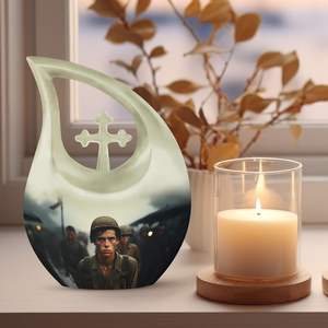 Senderismo Urna de metal para cenizas Mujeres Urnas de cremación para cenizas humanas Mini urnas Adulto Hombre Pequeño para cenizas humanas Tamaño personalizado - Product Image 3