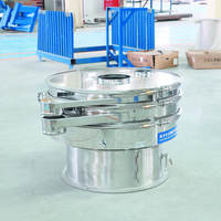 Tamis vibrant rotatif en acier inoxydable, machine de tamisage de poudre, séparateur circulaire haute précision pour l'alimentation et les produits chimiques