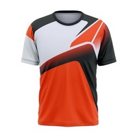 T-shirts élégants à sublimation Vêtements de sport confortables T-shirts décontractés imprimés personnalisés T-shirt de sport durable à la mode pour hommes