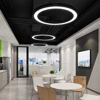 Lampu Gantung LED Bulat Dapat Diredupkan untuk Pencahayaan Interior Kantor