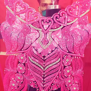 Blusa Corta Sexy de Verano para Mujer, Moderna, Bordada, de Color Sólido, con Cuello Cuadrado, Manga Corta, Informal, de Algodón, No Tejida, a la Moda - Product Image 4