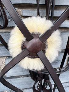 Bride de cheval en cuir véritable Fabricant de bride de cheval en cuir véritable coloré de luxe en IndiaFull Cob Design anatomique - Product Image 3