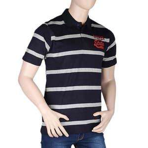 Polo à manches courtes pour homme - Bleu marine - Product Image 1