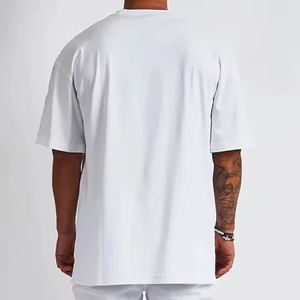 Camiseta Oversize de Algodón 230gsm para Hombre, Tallas Grandes, Hombro Caído, Cuello Redondo, Impresión Digital, Color Liso, Ecológica, La Mejor - Product Image 6