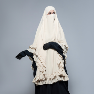 Robe Khimar Hijab à la Conception Simple, Faite à la Main, pour Femmes Musulmanes, Soirée de l'Aïd, Tissu en Polyester, Respirant, Séchage Rapide, Léger - Product Image 1