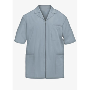 Vêtements de travail gommages hôpital unisexe confortable soins infirmiers à manches courtes gommages médicaux vestes zippées - Product Image 6