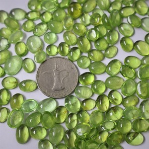 2025 joyería personalizada piedras preciosas sueltas 100% peridoto verde Real piedra preciosa facetada en forma mixta - Product Image 2