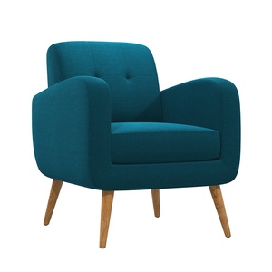 Sillón Reclinable Giratorio de Cuero GSD68001 de Estilo Moderno con Patas de Madera, Sillón Individual para Oficina en Casa, Varios Colores - Product Image 1