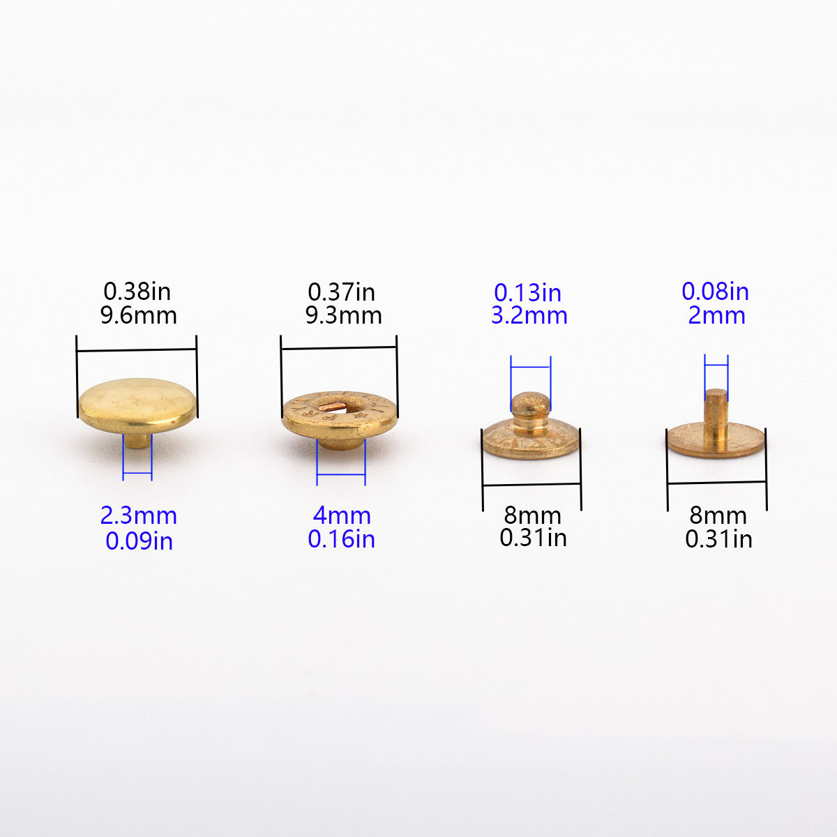 Brass PRYM-9.3mm/0.37in