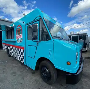 Camión de comida Remolque Calle Carrito de comida móvil Cocina al aire libre Camión de comida rápida con equipo de cocina a la venta