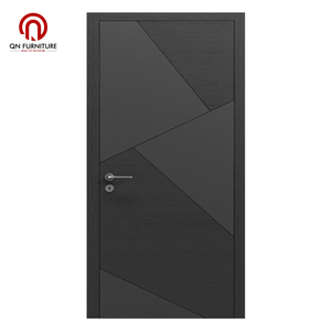 Puerta Interior de Madera Sólida Precolgada de Primera Calidad para el Hogar, Moderna, Insonorizada, con Revestimiento de Madera para Casas - Product Image 3