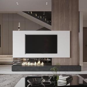 Ensemble de meubles TV en bois de luxe, style minimaliste moderne, avec tiroirs de rangement, pour salon, ferme et chambre à coucher - Product Image 5