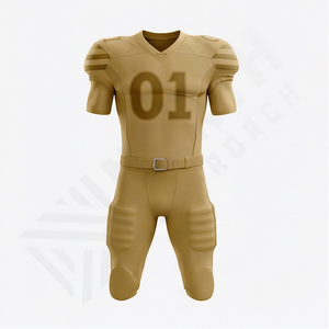 Ensemble d'uniformes de football américain personnalisés de dernière génération, respirants, nouveau style, maillot et pantalon sublimés, prix d'usine, vêtements de performance - Product Image 1
