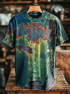 T-shirt d'été en tricot à manches courtes pour hommes, impression numérique, mode décontractée, style multiple, tissu doux, tenue de rue - Product Image 3