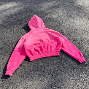 Pull personnalisé de luxe Sweats à capuche en molleton de coton de qualité supérieure, respirant, mélangé, à épaules tombantes, Sweats à capuche avec fermeture éclair de haute qualité - Product Image 3