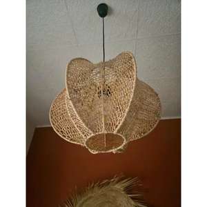 Abat-jour en laiton et rotin marocain fait main, éclairage décoratif, fournisseur en gros USA Etsy eBay Shopify, livraison directe - Product Image 1