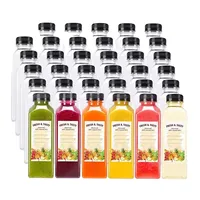 Botella de Plástico PET Transparente Vacía de 250 ml para Jugo, Leche, con Logotipo Personalizado, Botella para Bebidas para Venta